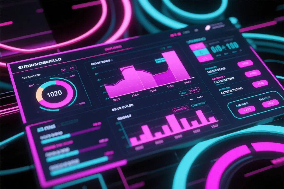 赛事数据面板示意图